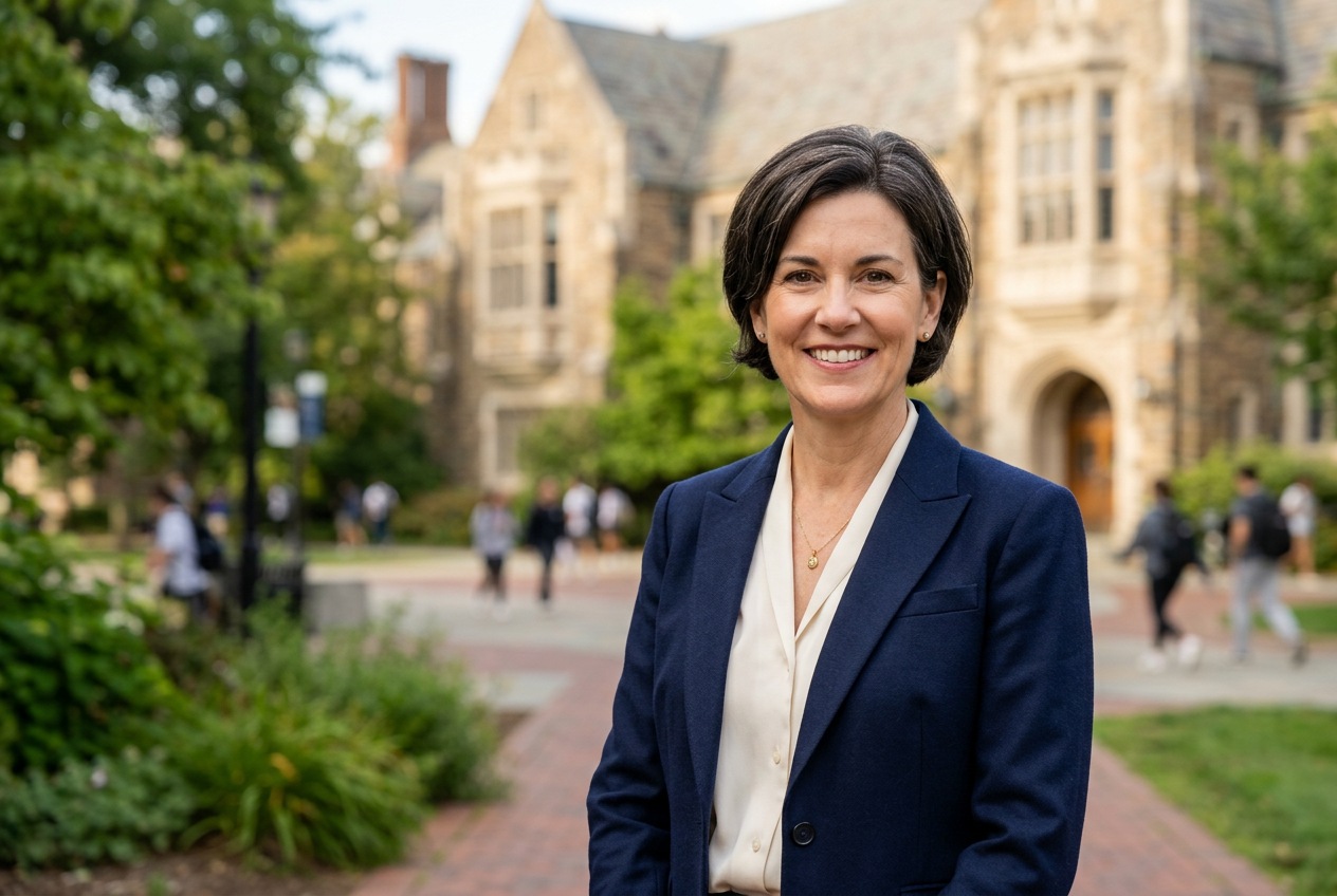 Portrait of the incoming university president