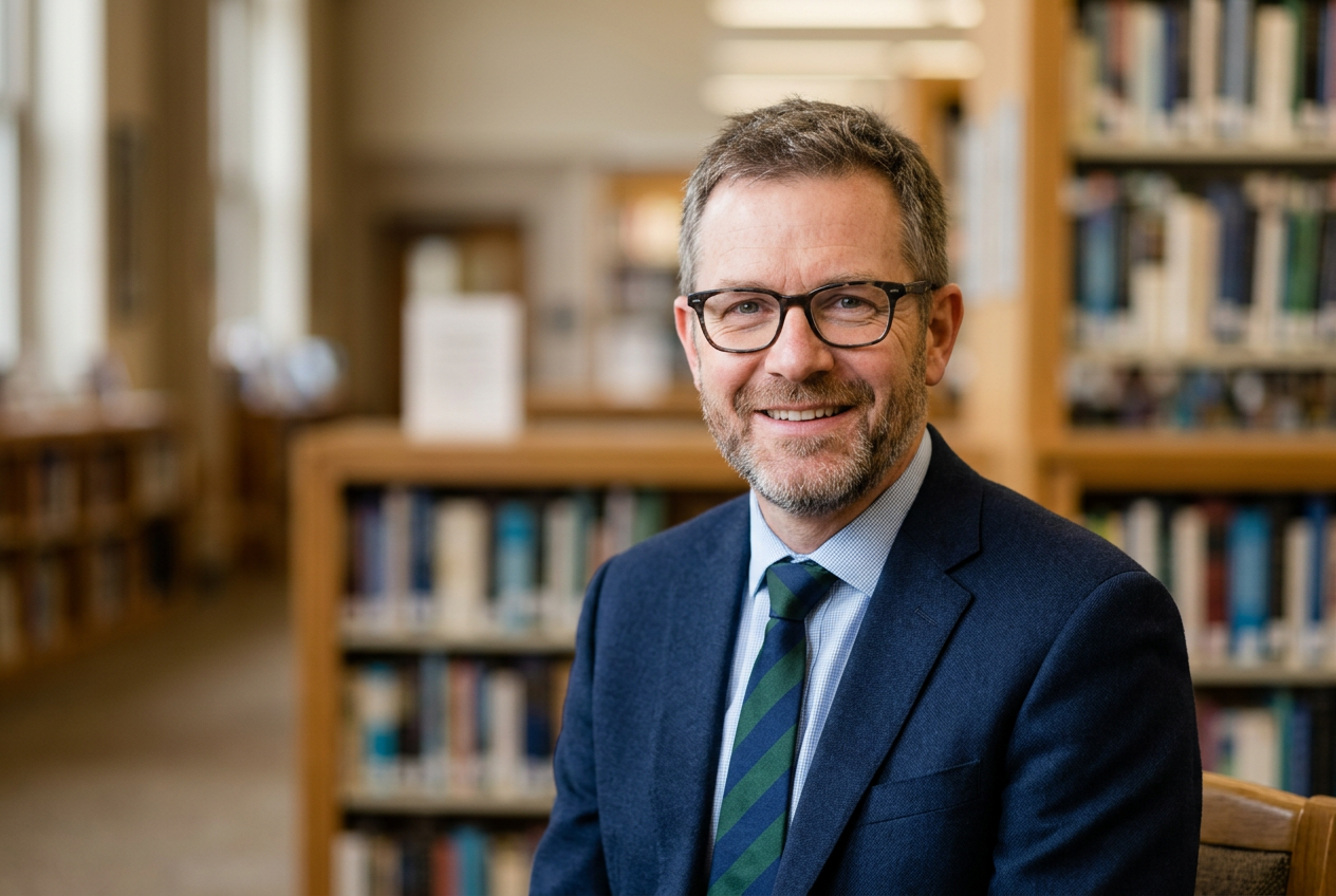 Portrait of the interim provost